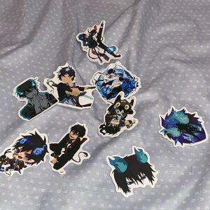 Anime blue exorcist sticker pack
